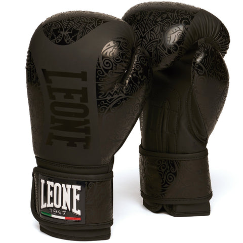 Black Leone Maori Boxing Gloves