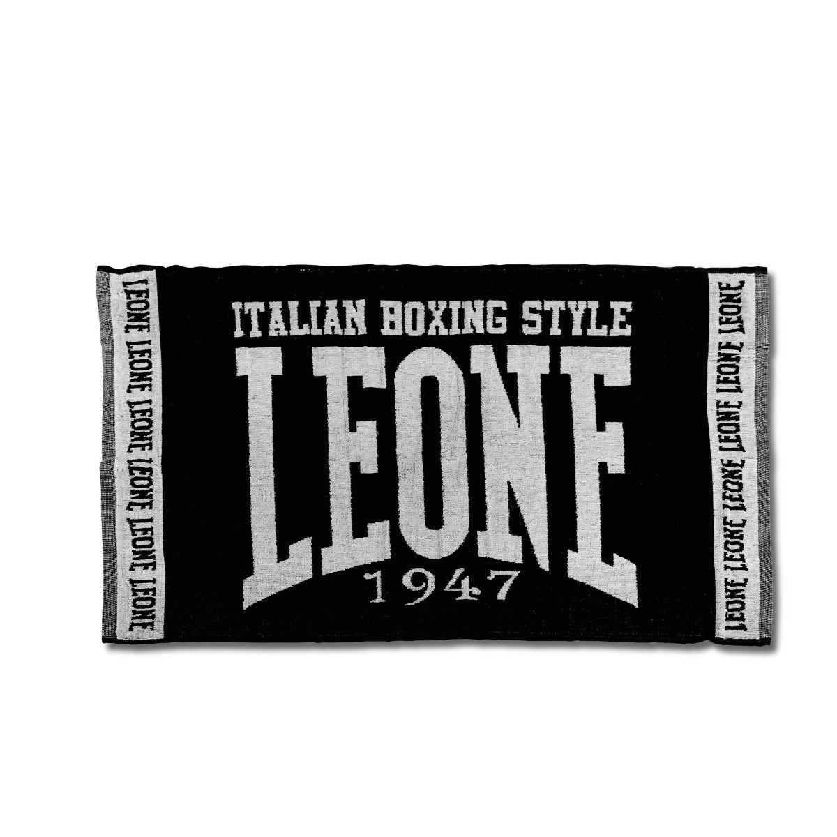 Black Leone Ring Terry Towel   