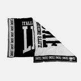 Black Leone Ring Terry Towel   