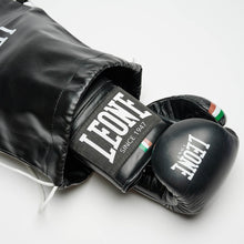 Black Leone Shock Plus Boxing Gloves
