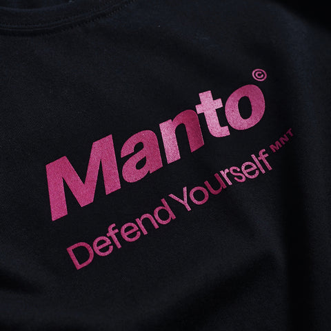Black Manto Defend 23 Oversize T-Shirt