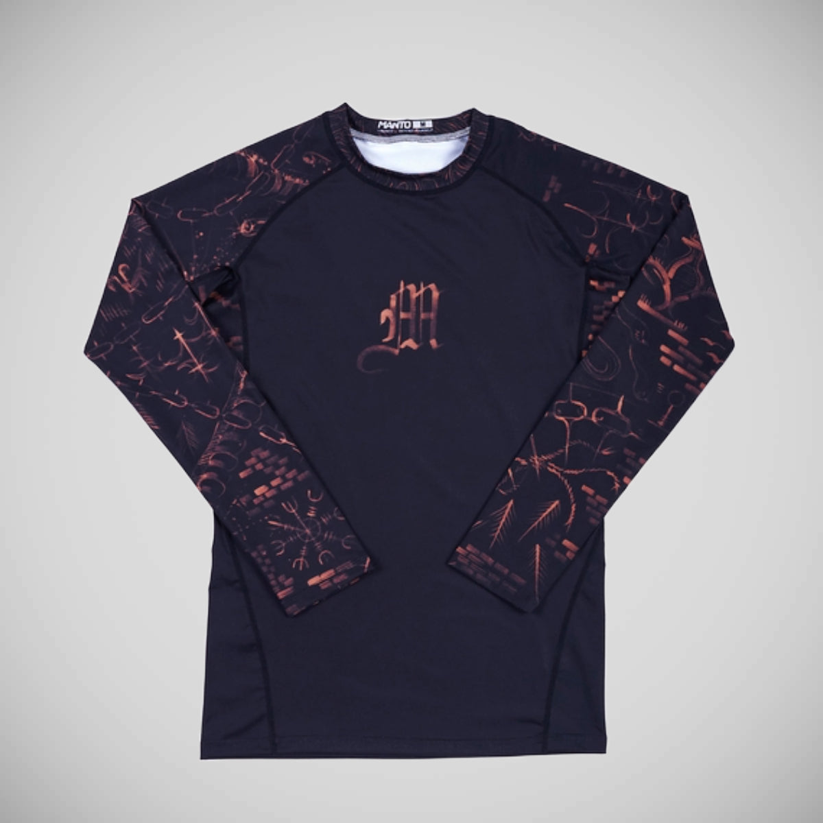 Manto Free Hugs Long Sleeve Rash Guard Black from Made4Fighters