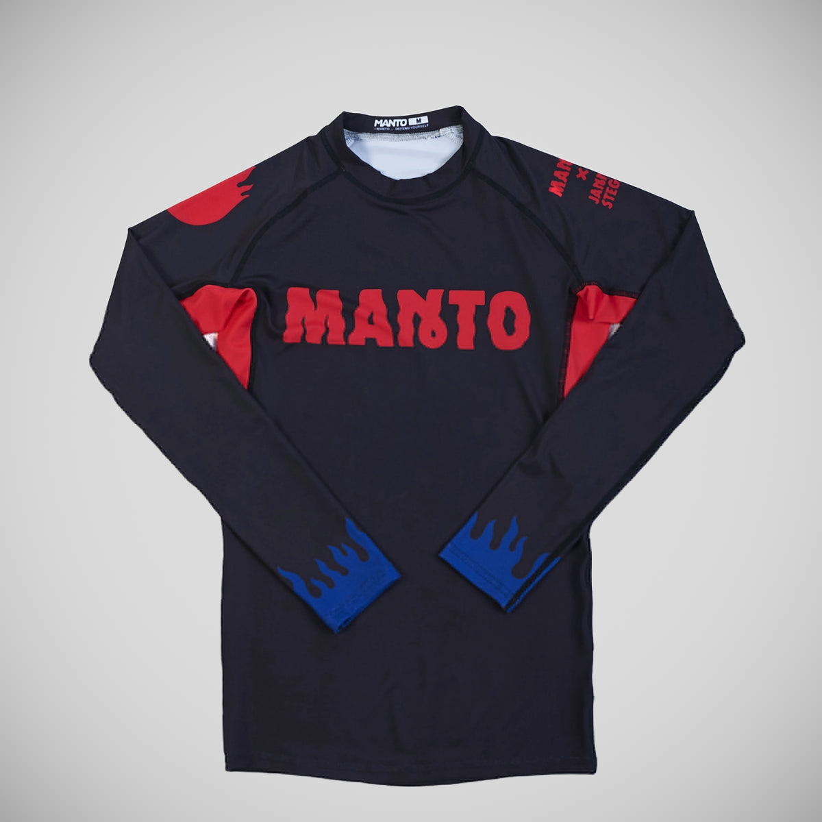 Manto Night Out Long Sleeve Rash Guard Black from Made4Fighters
