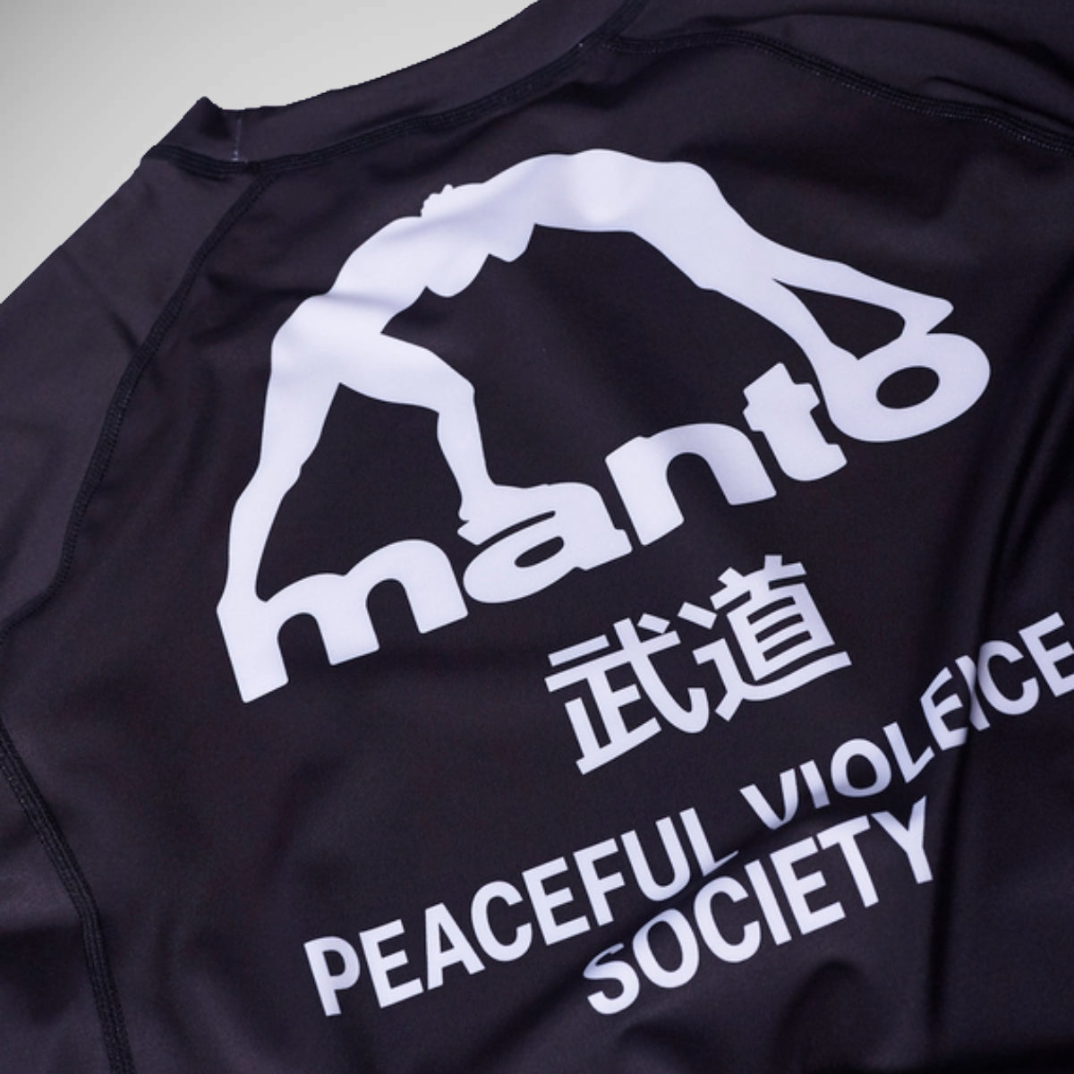 Manto Society Rash Guard z krótkim rękawem w kolorze czarnym