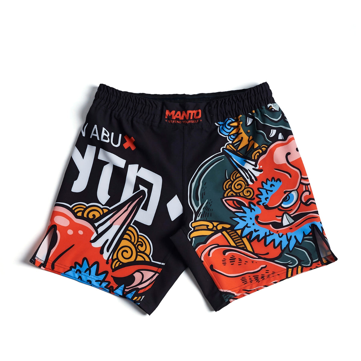 Manto x yauhen abu oni vecht shorts zwart