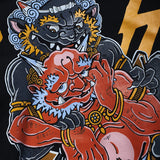 تي شيرت مانتو x يوهين أبو أوني باللون الأسود