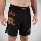 Black/Orange Scramble Burning Tiger Grappling Shorts   