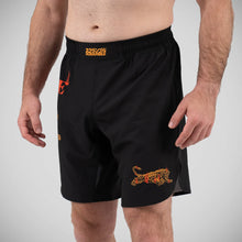 Black/Orange Scramble Burning Tiger Grappling Shorts