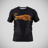 Black/Orange Scramble Burning Tiger Rash Guard   