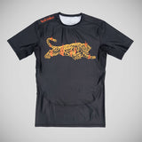 Black/Orange Scramble Burning Tiger Rash Guard   