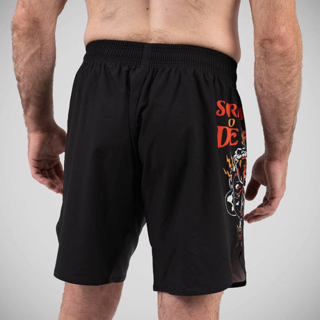 Scramble ou shorts de agarrar mortos pretos/laranja