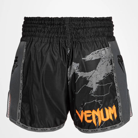 Black/Orange Venum S47 Muay Thai Shorts   