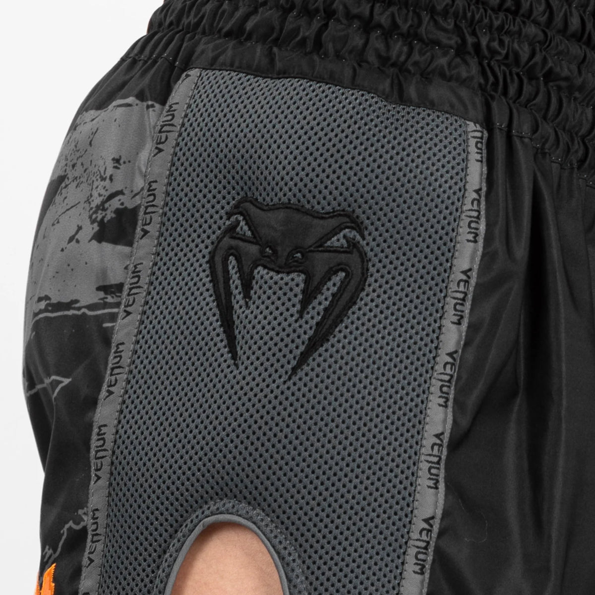 Venum S47 Muay Thai Shorts Black/Orange