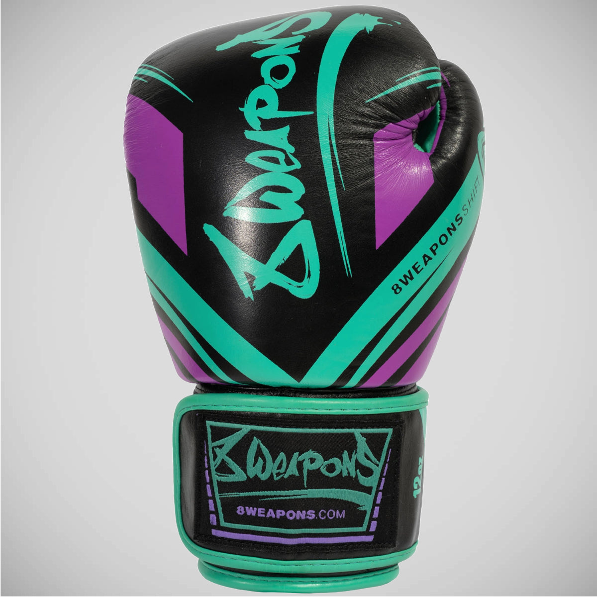 8 Weapons Shift Cyber Boxing Gloves Black Pink Green from Made4Fighters