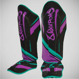 8 Weapons Verschiebung von Cyber ​​-Schienbeinschützern Schwarz/Rosa/Grün