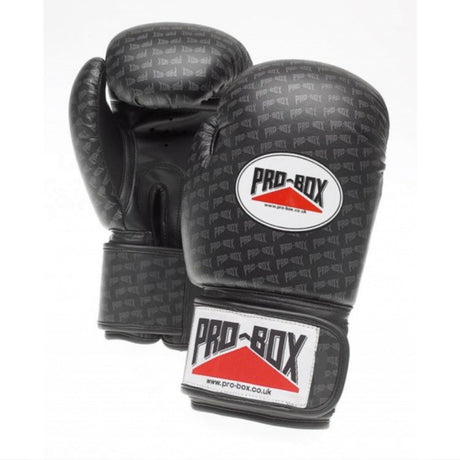 Pro-Box-Basis-Spar-Senior-PU-Sparring-Handschuhe schwarz