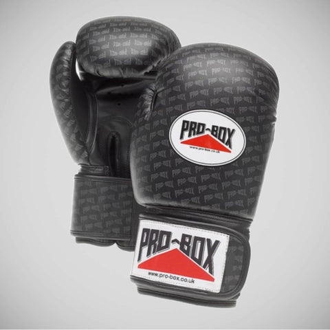 Black Pro-Box Base-Spar Senior PU Sparring Gloves