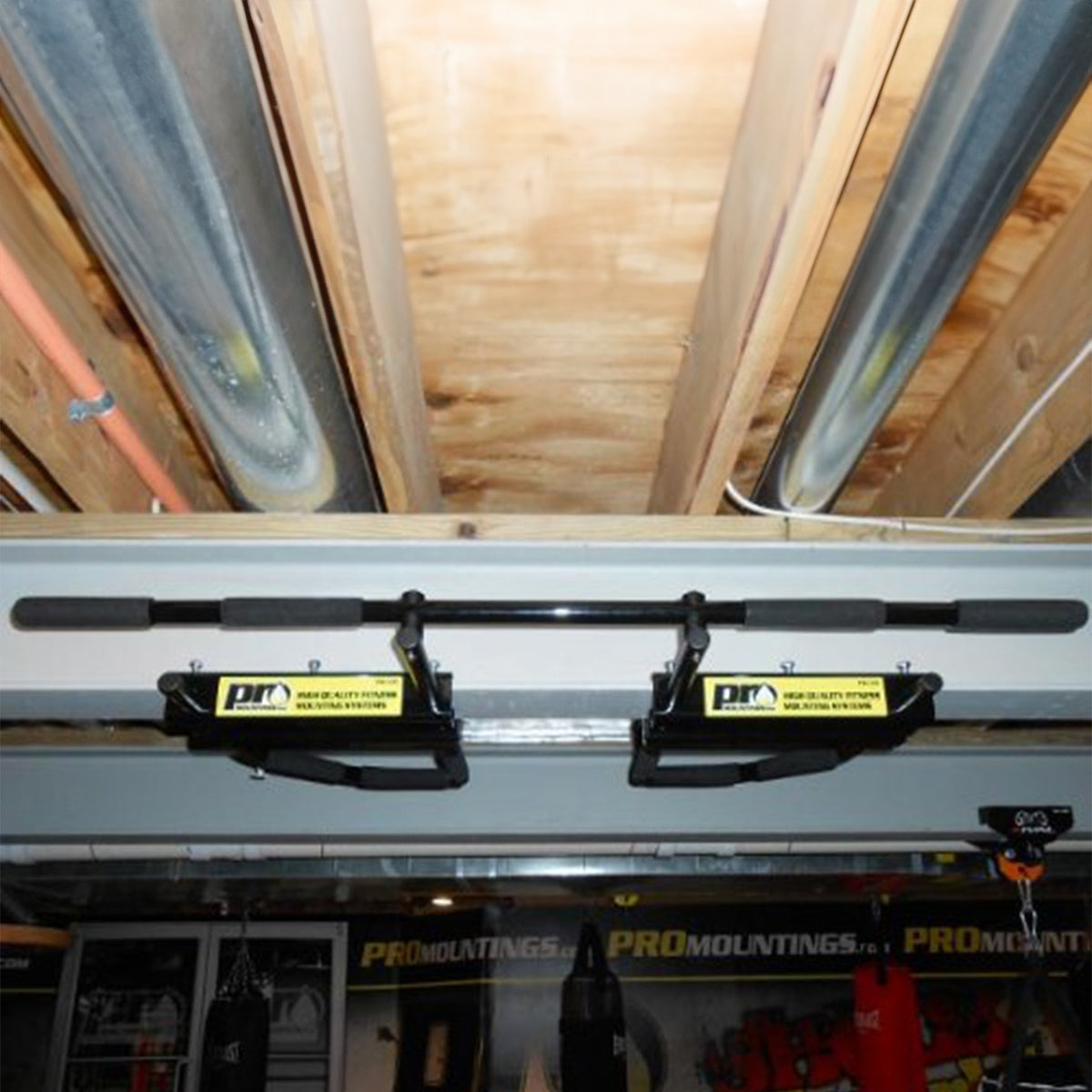 Pro Mountings 5 Grip I-Beam Pull Up Bar