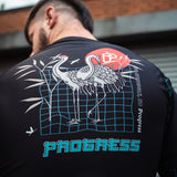 Vooruitgang onbekende kraan met lange mouwen uitslagbeschermer zwart