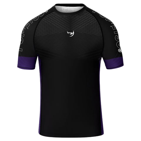 Black/Purple Fumetsu Competitor MK2 Short Sleeve Rash Guard