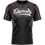 8 Weapons T-shirt fonctionnel naga yant noir / rouge