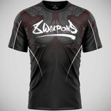 8 Weapons T-shirt fonctionnel naga yant noir / rouge