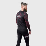 Fumetsu Berserker Rash Guard z długim rękawem w kolorze czarnym/czerwonym