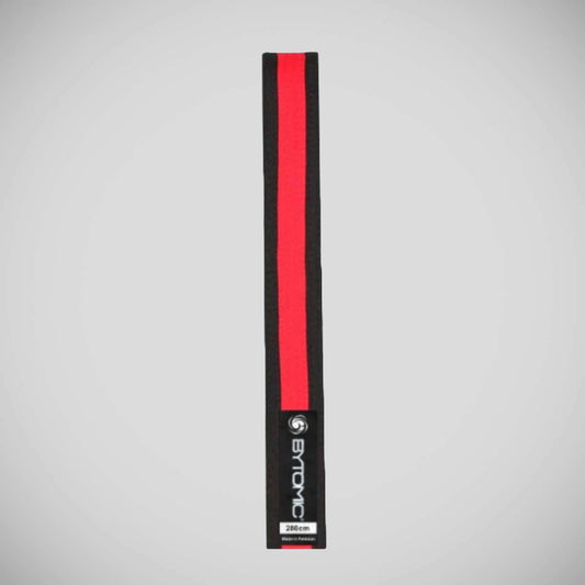 Black/Red Bytomic Coloured Stripe Martial Arts Belt