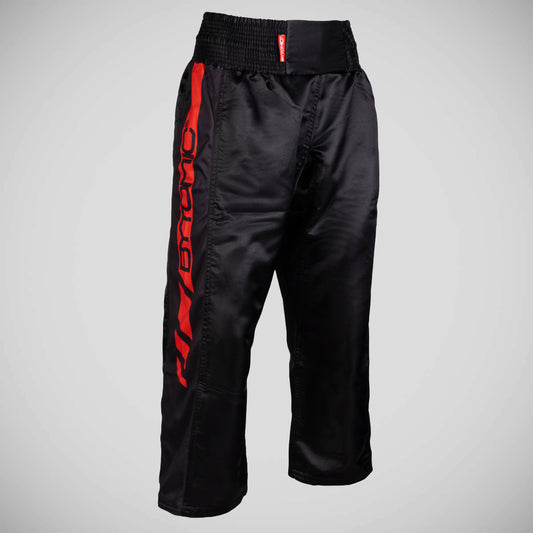 Black/Red Bytomic Red Label Mesh Kickboxing Pants