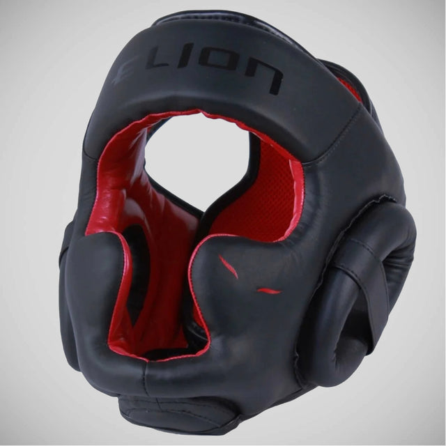 Black/Red Elion Uncage Full Face Head Guard   