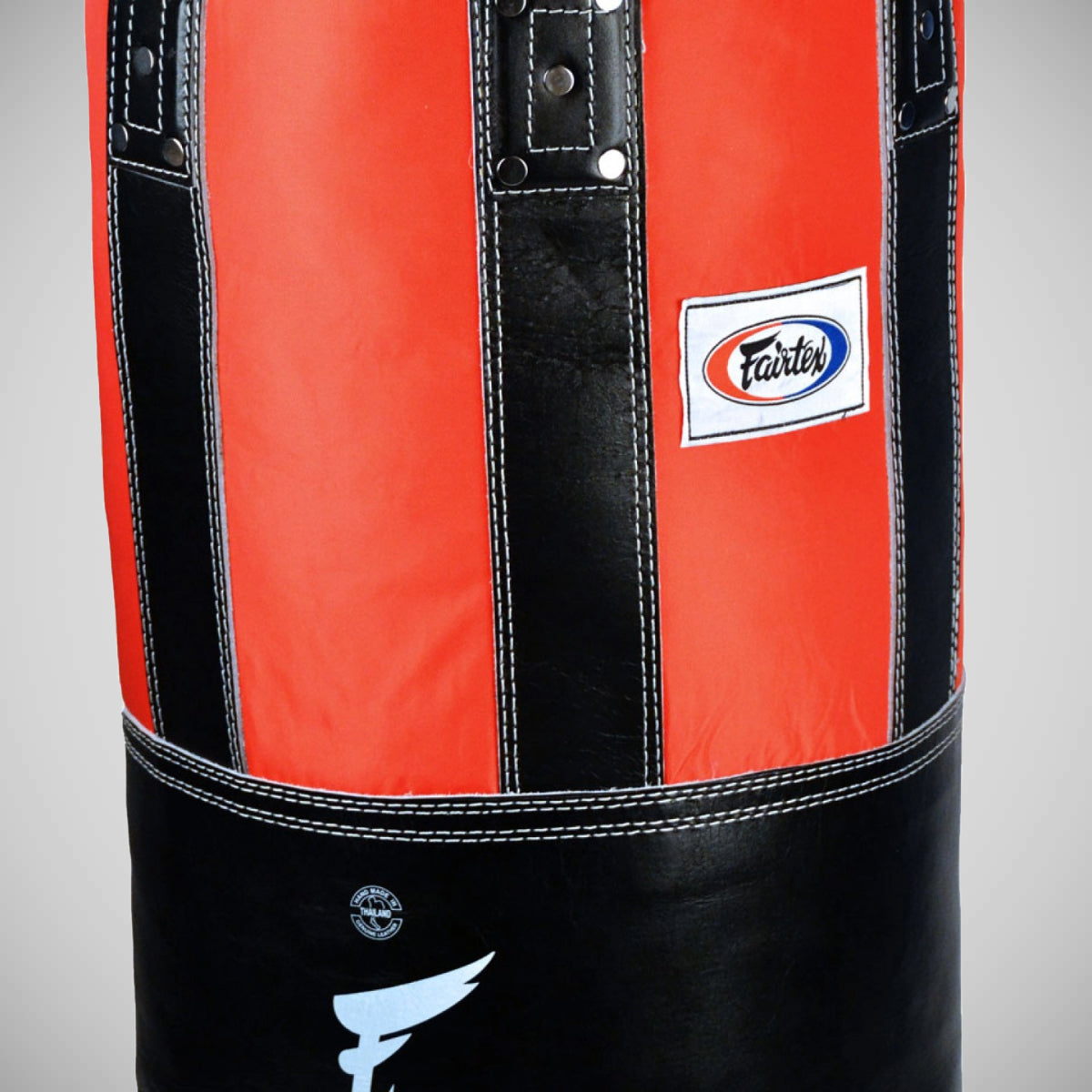 Fairtex HB3 भारी बैग (अन-भरा) काला/लाल
