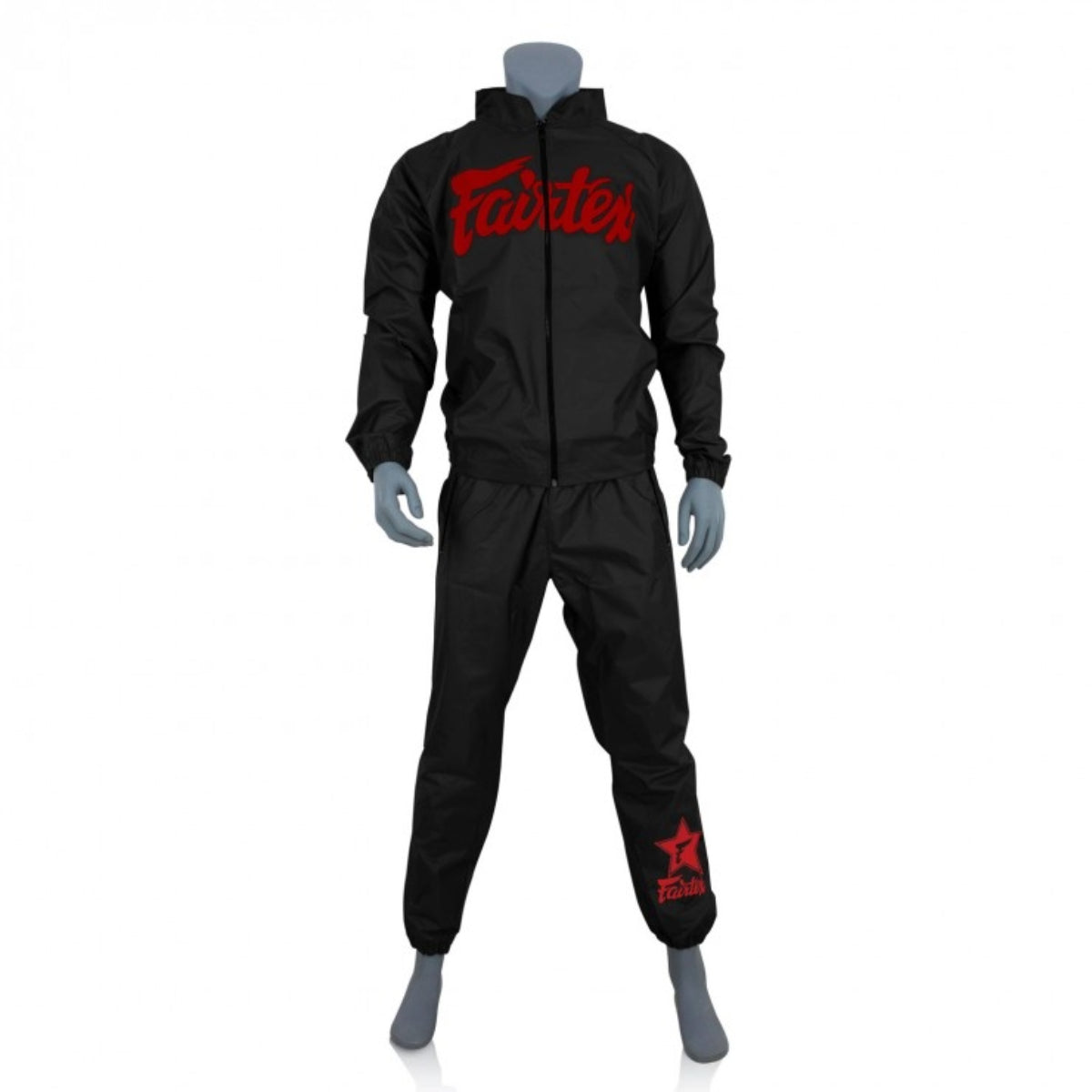 Fairtex VS3 Vinyl Sweatsuit Schwarz/Rot