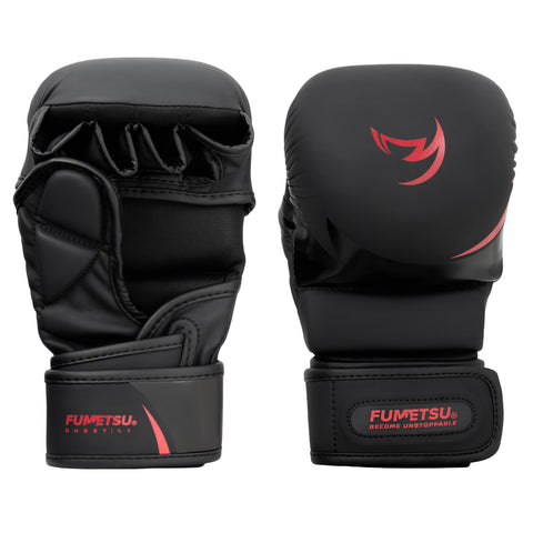 Black/Red Fumetsu Ghost S3 Kids MMA Sparring Gloves