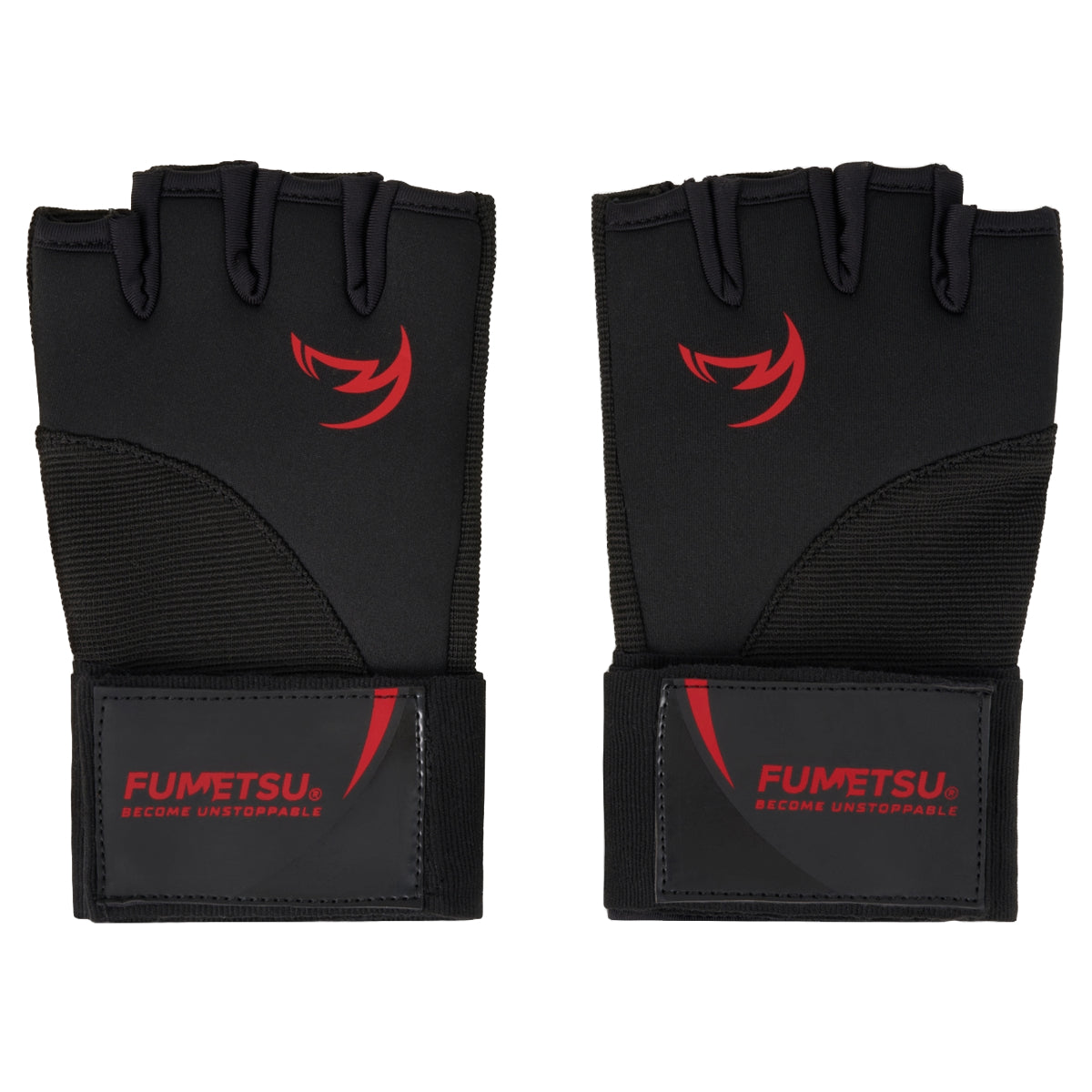 Black/Red Fumetsu Ghost S3 Quick Hand Wraps   