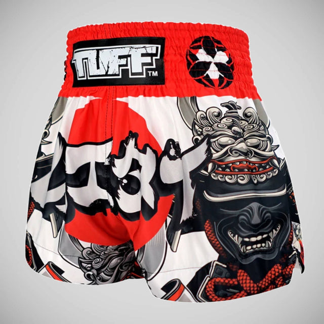 TUFF Sport MS659 The Samurai of Siam Muay Thai Shorts Black/Red