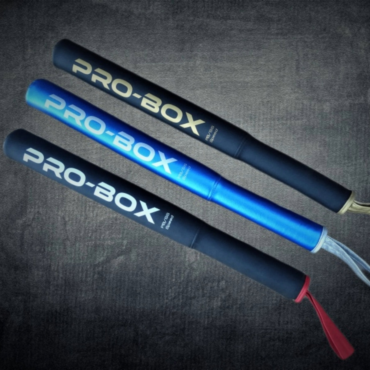 Pro Rx Stick Pro-Box Speed Sticks Black/White/Red from Made4Fighters
