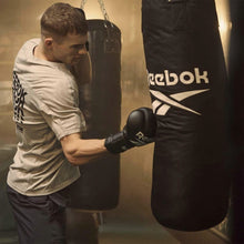 Black Reebok 3ft Punch Bag and Boxing Gloves