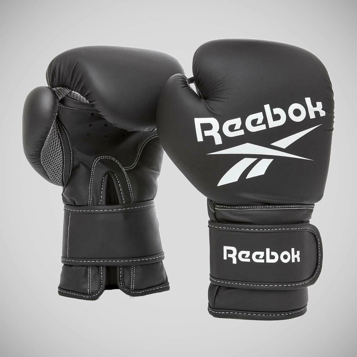 Reebok 3ft Punch Bag and Boxing Gloves Black   