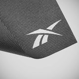 Reebok 4mm Logo Yogamatte Schwarz