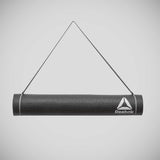 Reebok 4mm Logo Yogamatte Schwarz