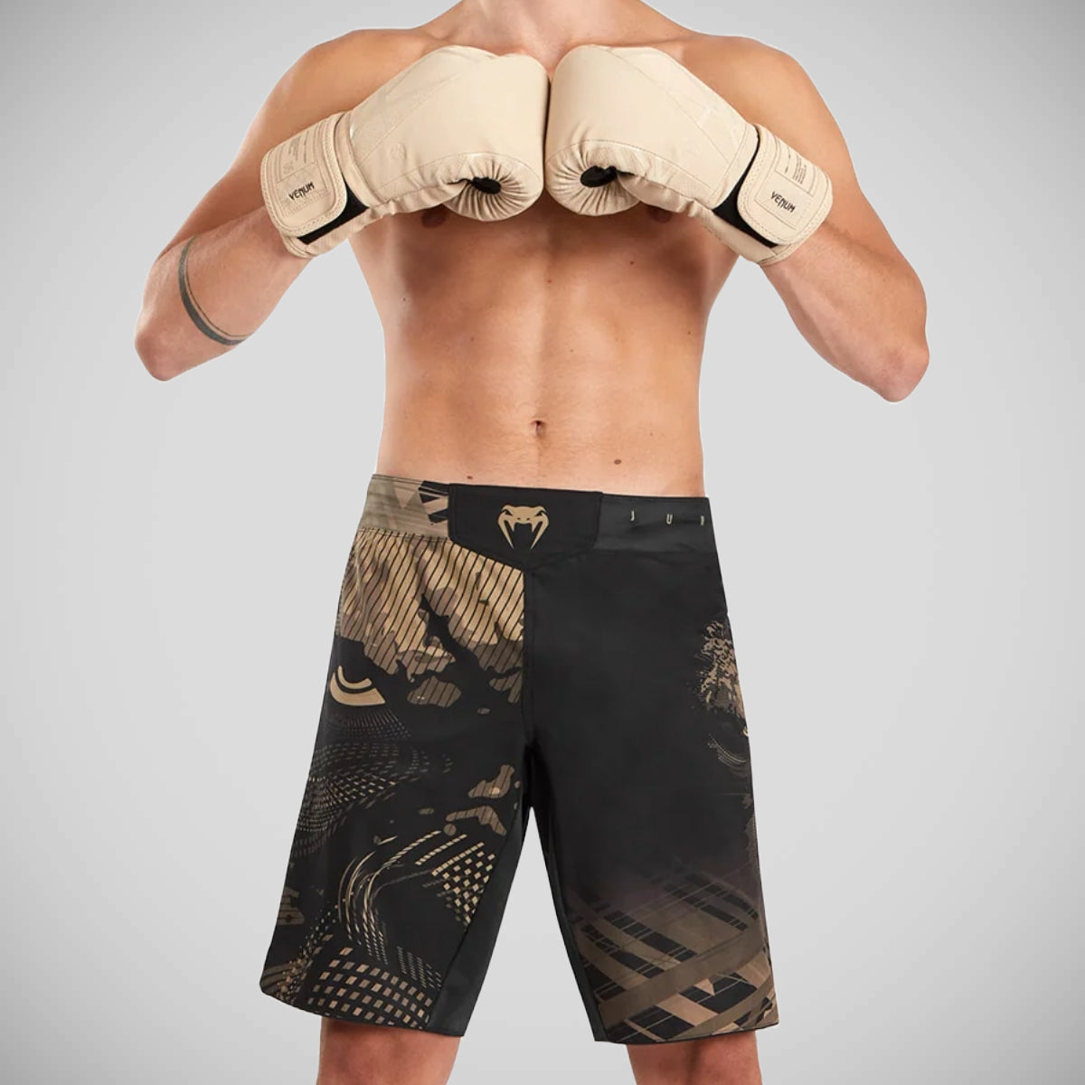 Venum Gorilla Jungle Fight Shorts Black/Sand