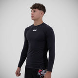 Black Scramble Shinobi Long Sleeve Rash Guard   