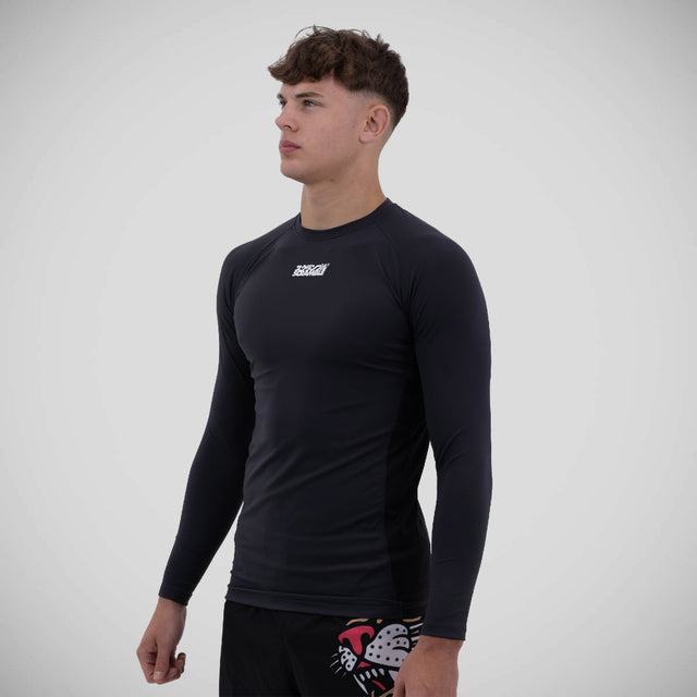 Scramble Shinobi Long Sleeve Rash Guard Black