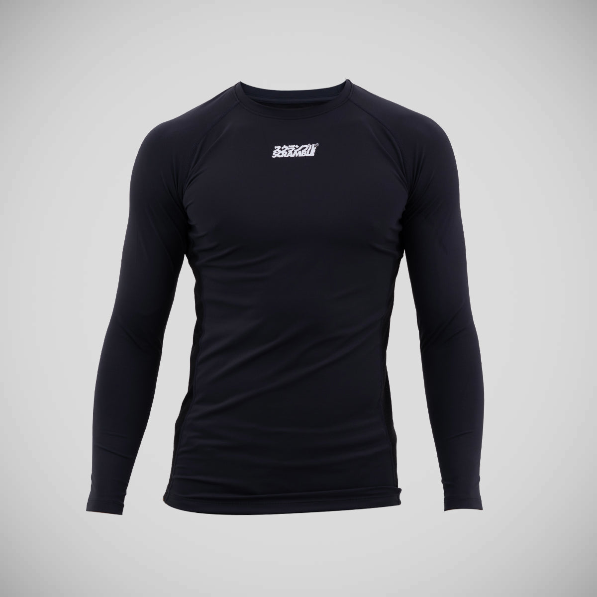 Black Scramble Shinobi Long Sleeve Rash Guard   