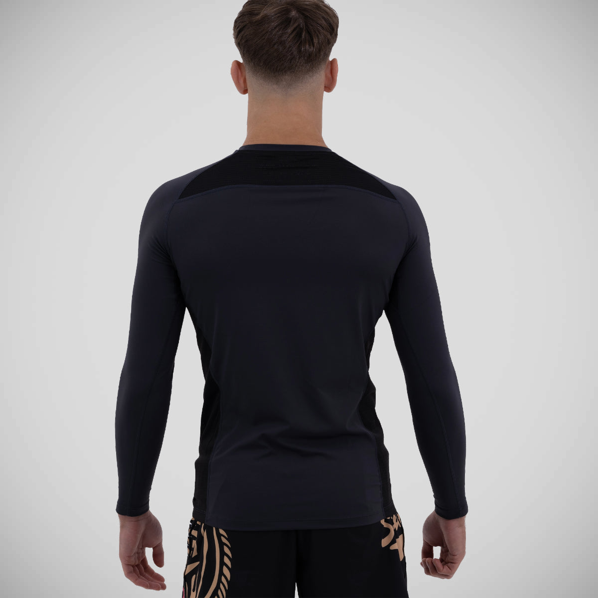 Black Scramble Shinobi Long Sleeve Rash Guard   