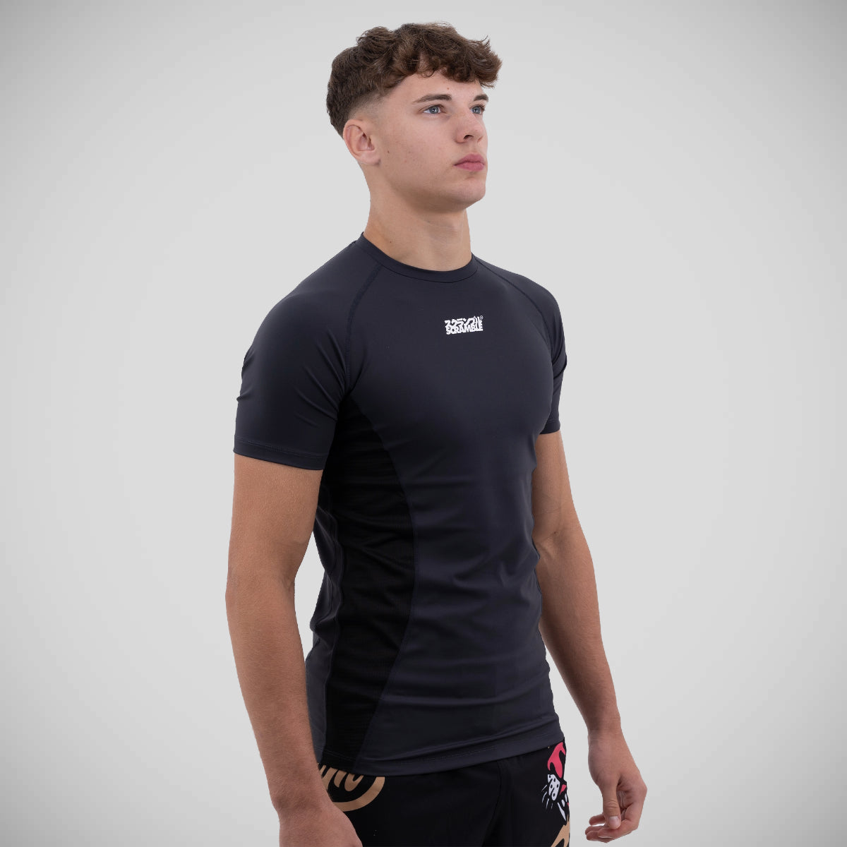 Scramble Shinobi Short Sleeve Rash Guard Black