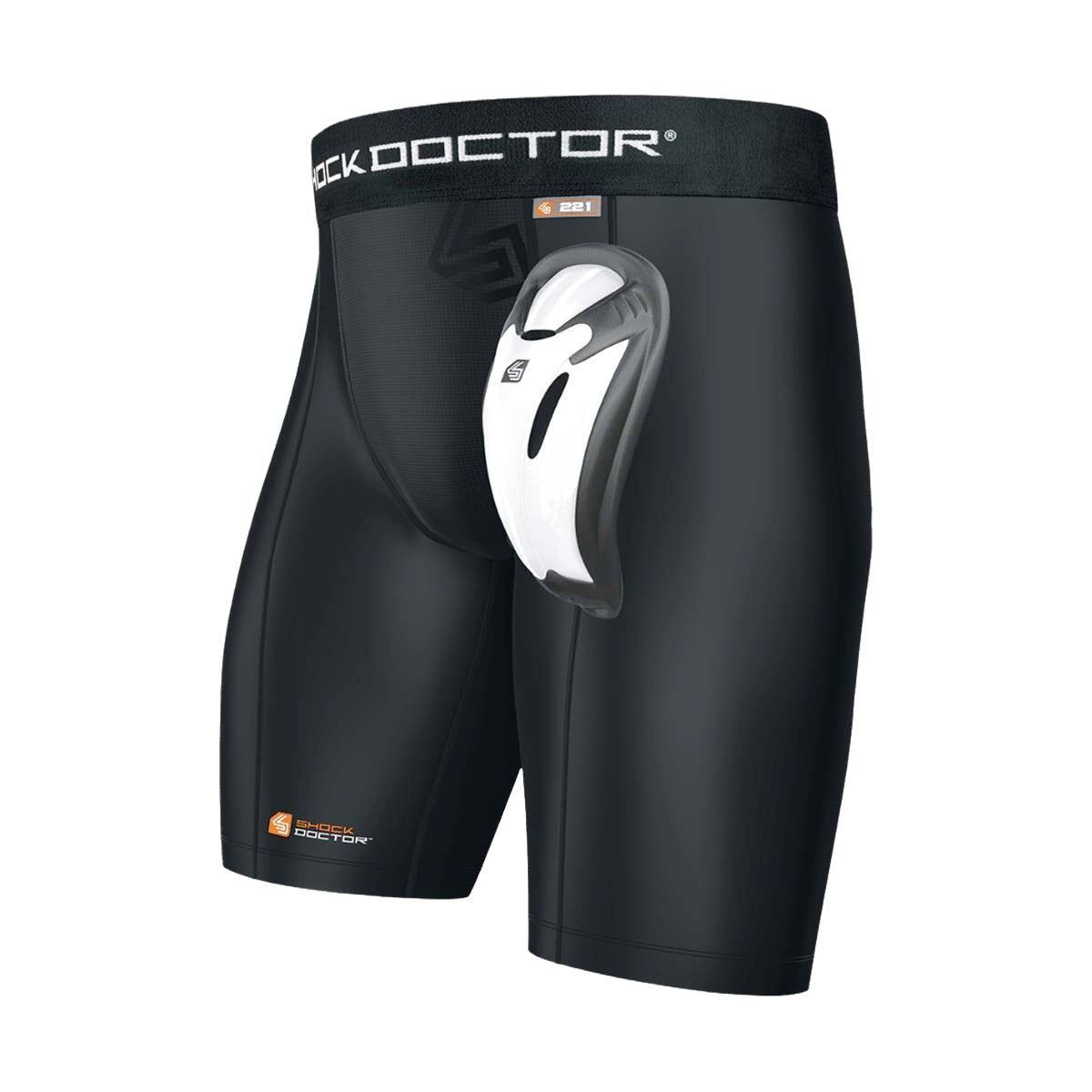 Shock Doctor Youth Core Compression Short/Bioflex Cup Black