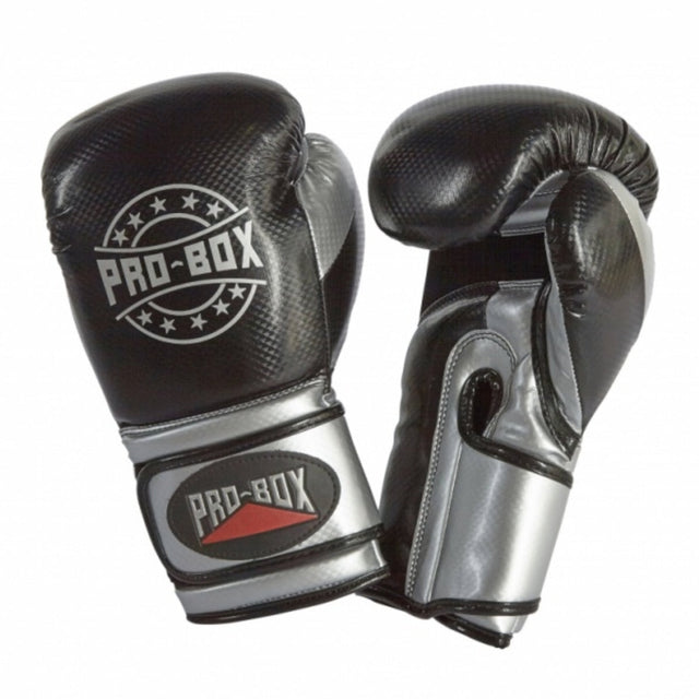 Pro-Box Champ Spar Boxing Gloves Black/Silver