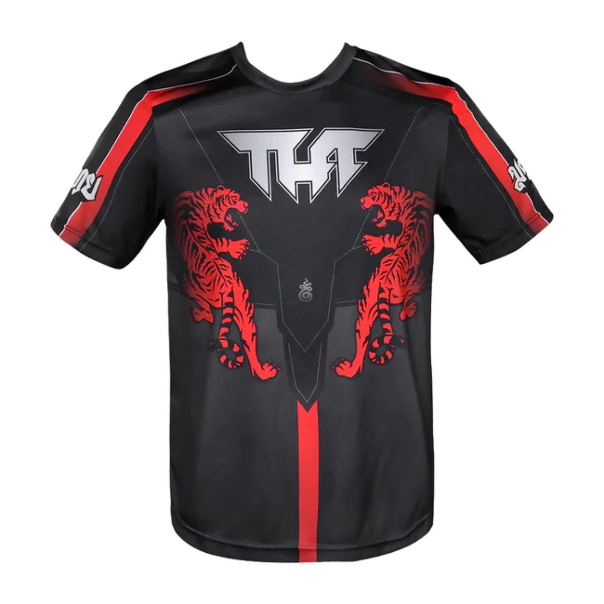 Tuff Sport Double Tiger com T-Shirt Mythical Forest Creaturas Thai Black