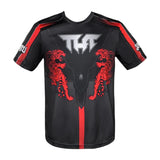 Tuff Sport Double Tiger com T-Shirt Mythical Forest Creaturas Thai Black